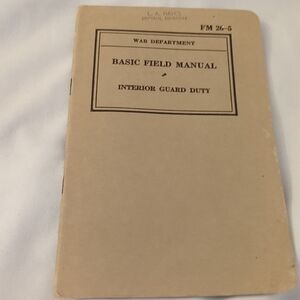 Basic Field Manual Guard Duty